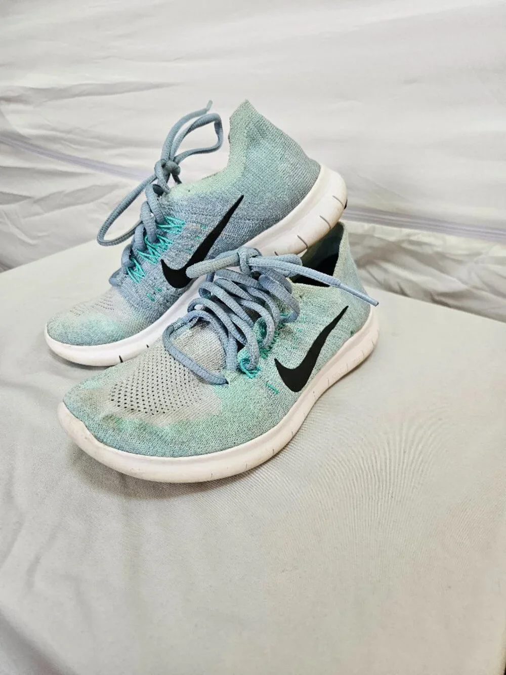 Nike Free Run 5.0 Women's Running Shoes Blue & Green Gradient Sneakers